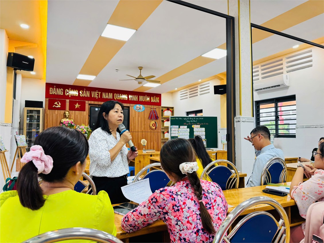 Chuyên đề thao giảng cấp trường môn Tiếng Việt 5. — ảnh 14/14